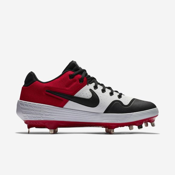 red nike metal baseball cleats